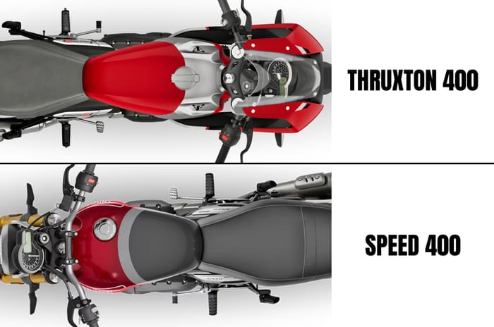 Triumph Thruxton 400 vs Speed 400 differences explained